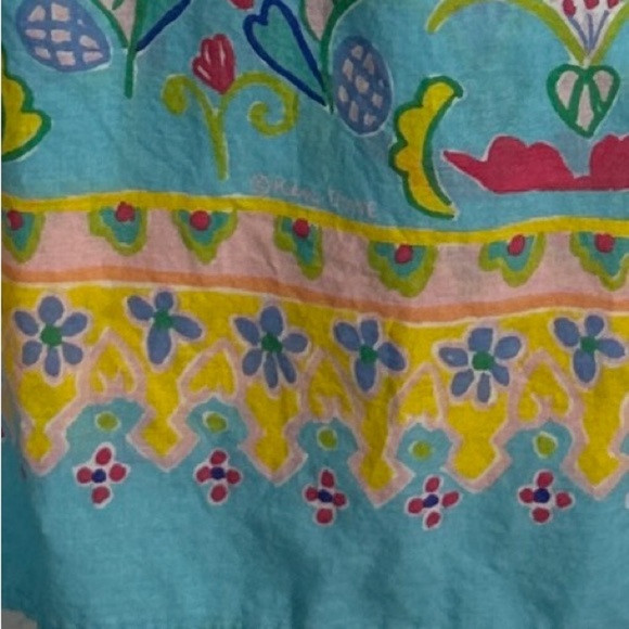 Vintage 90s Done (Ken Done) Art & Design dress, floral, lightweight, sz S - Picture 3 of 7